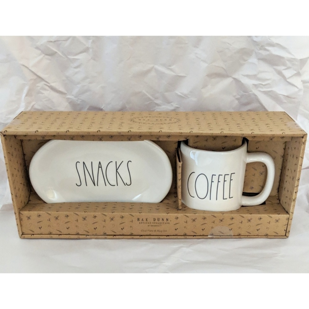 Rae Dunn Coffee & Snacks Set